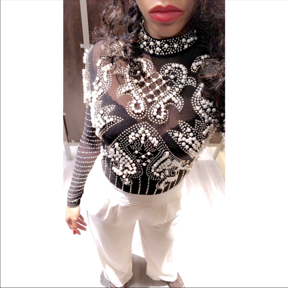 Studded bodysuit